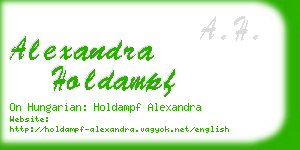 alexandra holdampf business card